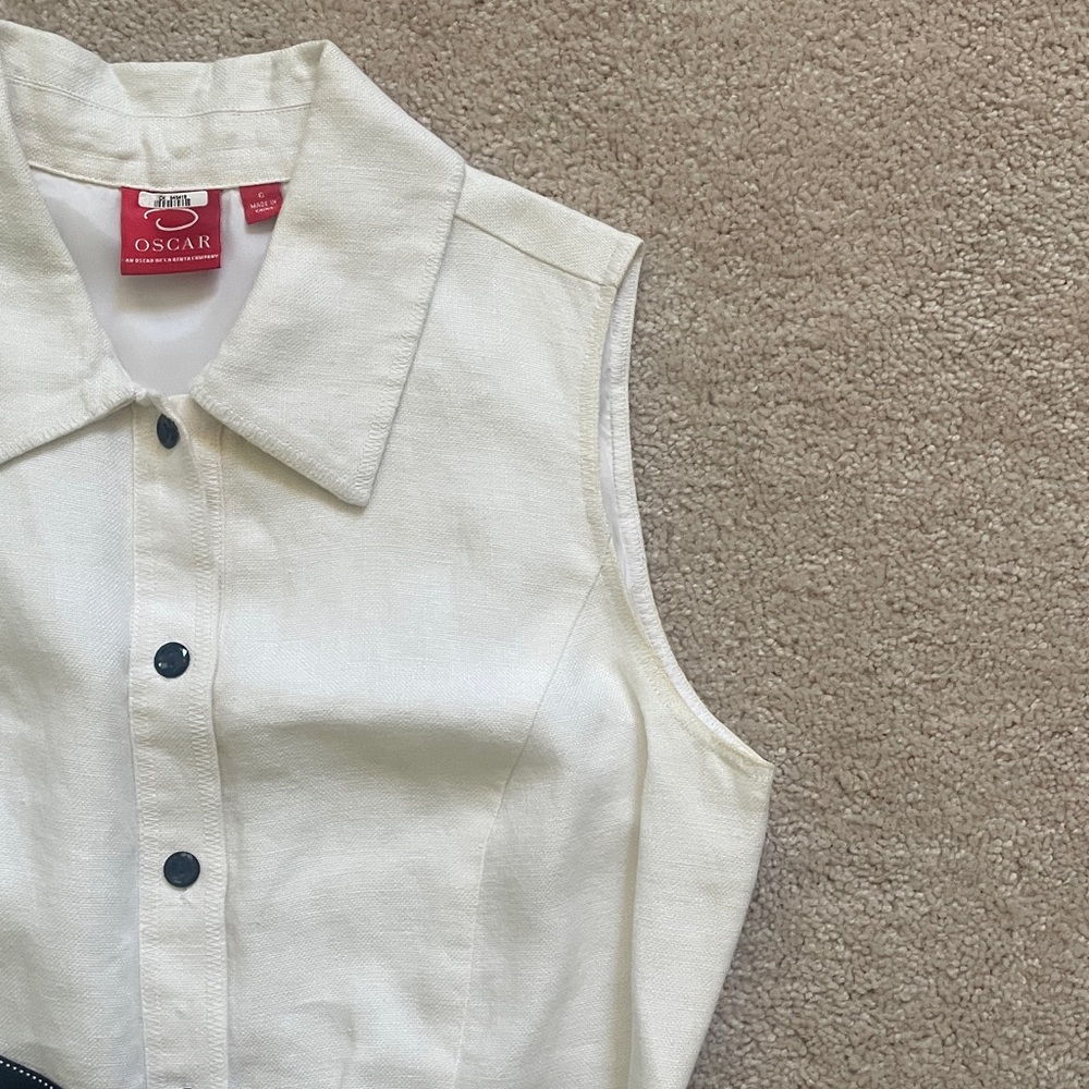 Oscar de la Renta Linen dress - Picture 2 of 5